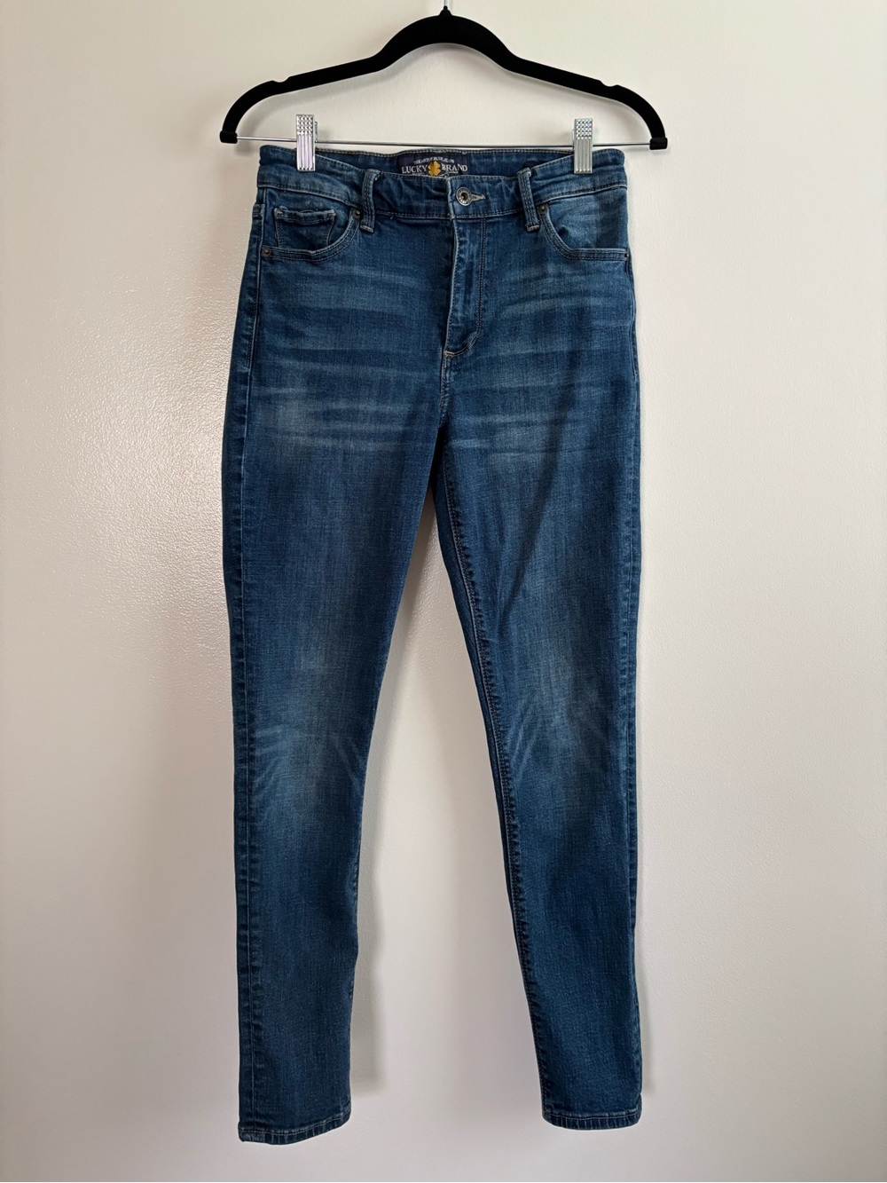 Lucky Brand Bridgette High-Rise Skinny Jeans Dark Wash Blue Size 4/27A